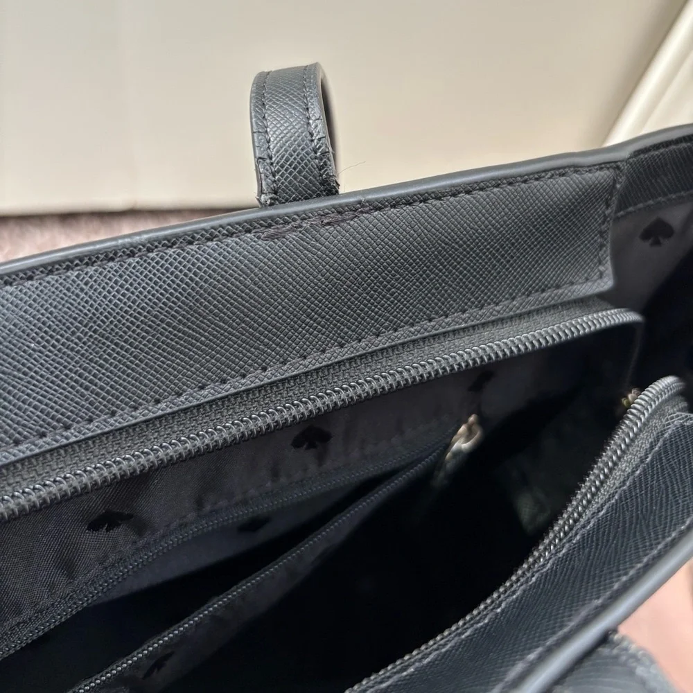 Kate Spade Black Tote with Sleek Design - Picture 10 of 12